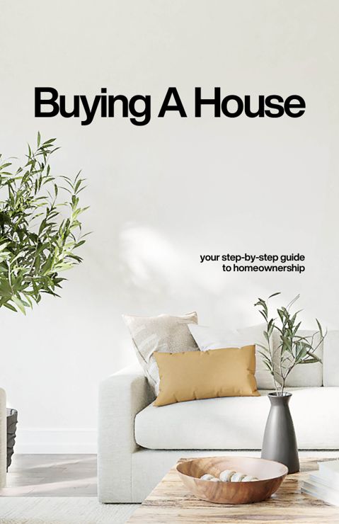Cover of Buying A House, a step-by-step guide to homeownership